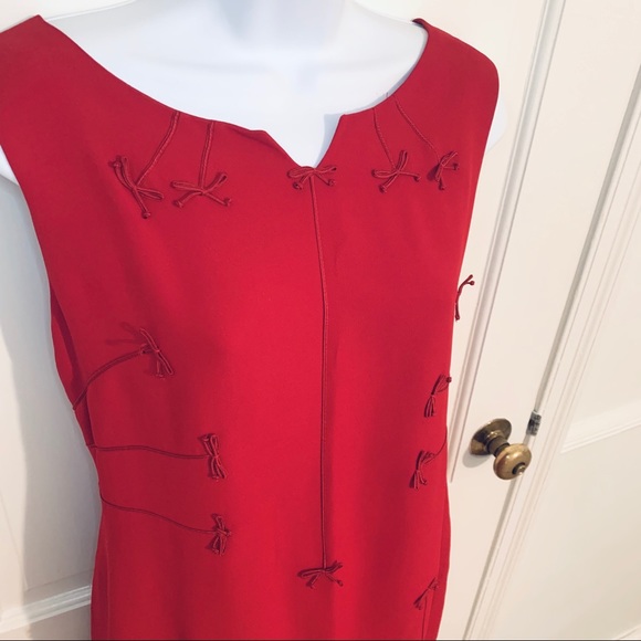 MOSCHINO CHEAP & CHIC Vintage Sheath Dress w Bows - Picture 4 of 14